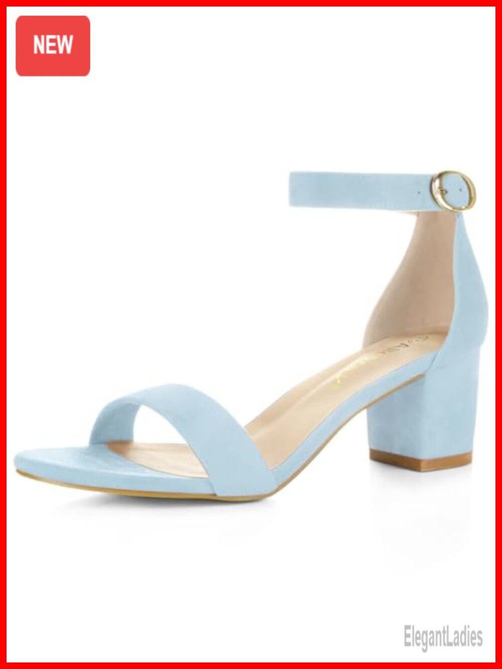 Open Toe Block Heel Ankle Strap Sandals Faux Suede Velvet